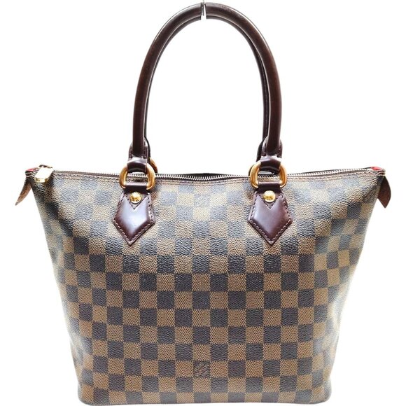 222510AH (S6) Louis Vuitton Shoulder Bag Aleya PM Brown Damier - Picture 1 of 9